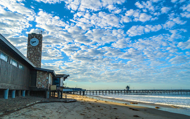 San Clemente pier on a sunny day in California