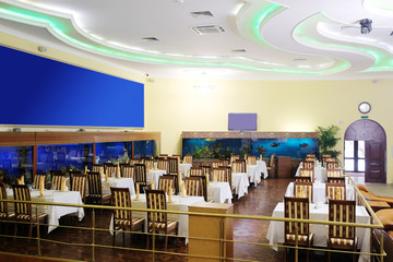 Interior of a restaurant