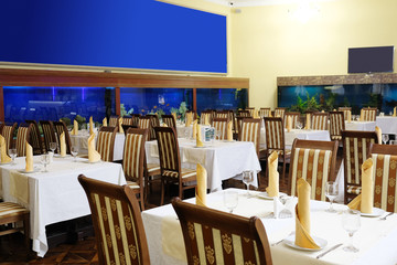 Interior of a restaurant