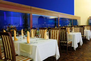 Interior of a restaurant