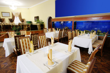 Interior of a restaurant