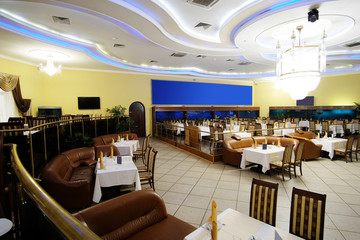 Interior of a restaurant