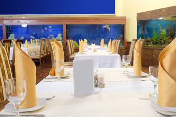 Interior of a restaurant