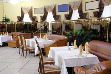 Interior of a restaurant