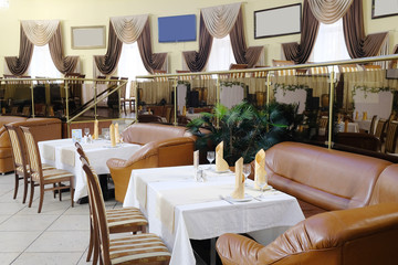 Interior of a restaurant