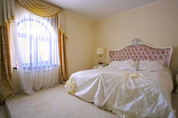 Interior of a hotel bedroom