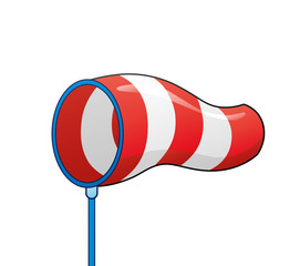 Windsock isolated.