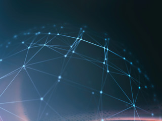 Futuristic virtual technology background, Fiber virtual optic cables, fibre connection, telecomunications concept, digitally generated image.