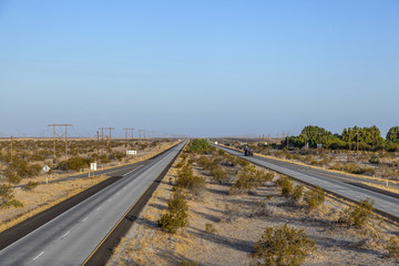 highway interstate 8 in the desert area