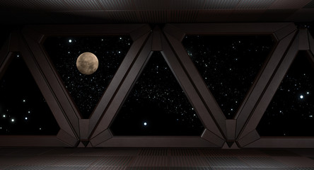 Space environment  ready for comp of your characters 3D rendering