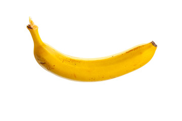 close up of Banana on white background