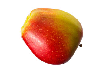 close up of Red apple isolated on white background