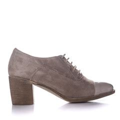 shoes leather isolated white background