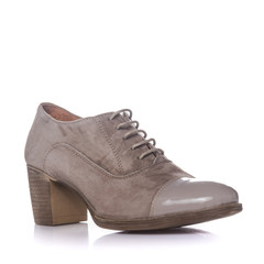 shoes leather isolated white background