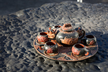 Old chinese tea set
