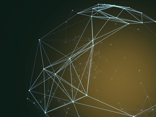 Futuristic virtual technology background, Fiber virtual optic cables, fibre connection, telecomunications concept, digitally generated image.