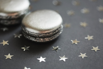 Two silver macaroons