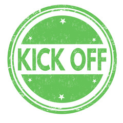 Kick off sign or stamp