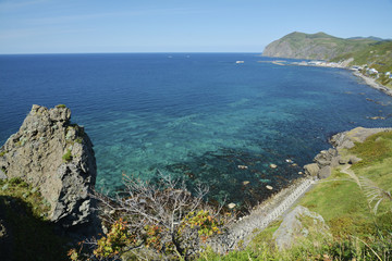 礼文島　桃岩展望台より
