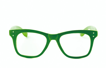 Pair of optical glasses isolated