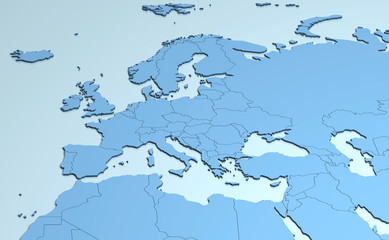 Europe Middle East Africa 3D