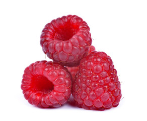 Sweet raspberry isolated on white background