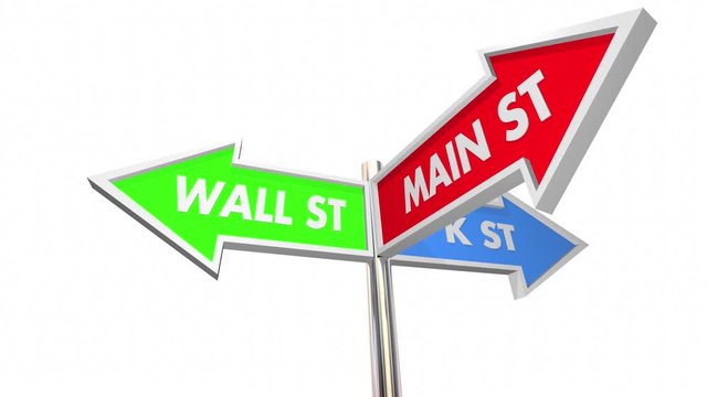 Wall K Main Street 3 Way Signs Intersection 3d Animation