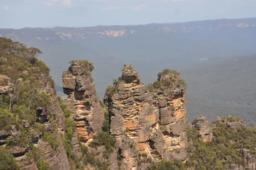 Photo sur Plexiglas Trois sœurs Trois Sœurs à Blue Mountains, National Park, New South Wales, Australie