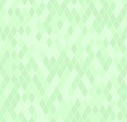Green diamond pattern. Seamless vector