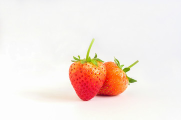 strawberry on white background