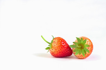 strawberry on white background