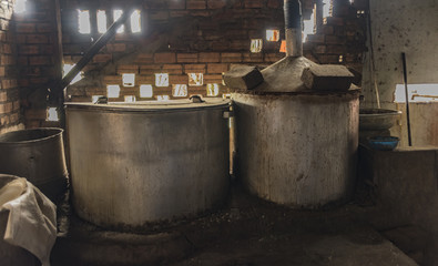 Rice wine spirit factory near Da Lat city