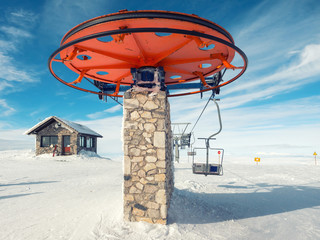 Ski lift in Kalavrita ski center
