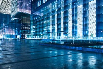 Obraz na płótnie Canvas city square,business financial district in China.