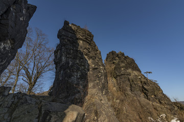 Sunny winter day near Vrabinec hill