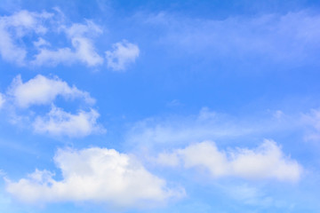 Fototapeta na wymiar blue sky cloud on air