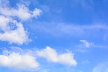 blue sky cloud on air