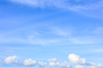 Naklejka na ściany i meble blue sky cloud on air