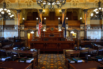 Fototapeta na wymiar Kansas State Senate Chamber