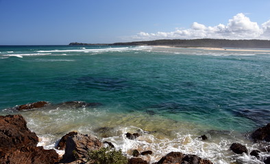 Beach at the Tuross Head. Tuross Head is a seaside village on the south coast of New South Wales, Australia.