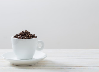 coffee beans on a white background