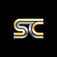 Initial Letter SC Linked Design Logo