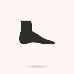 Foot - vector icon.