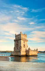 Naklejka premium Belem Tower in Lisbon, Portugal