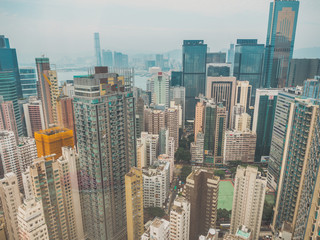 Fototapeta na wymiar Skyscraper Buildings and Sky View