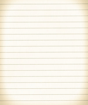 Ruled sheet of paper texture or background 
