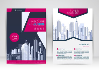 Cover design annual report,vector template brochures, flyer, presentations, Leaflet cover, Abstract flat background, building, layout in A4 size