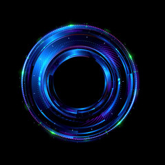 Orb neon rays. luminous hole. Spiral cover. 
Black neural HUD. Halo around. Power isolated. Sparks particle.
Space tunnel. Glossy face. LED color ellipse. Glint gold glitter. Glow clock