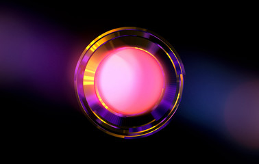 Orb neon rays. luminous hole. Spiral cover. 
Black neural HUD. Halo around. Power isolated. Sparks particle.
Space tunnel. Glossy face. LED color ellipse. Glint gold glitter. Glow clock