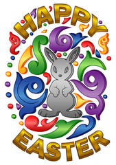 Happy Easter Typographical